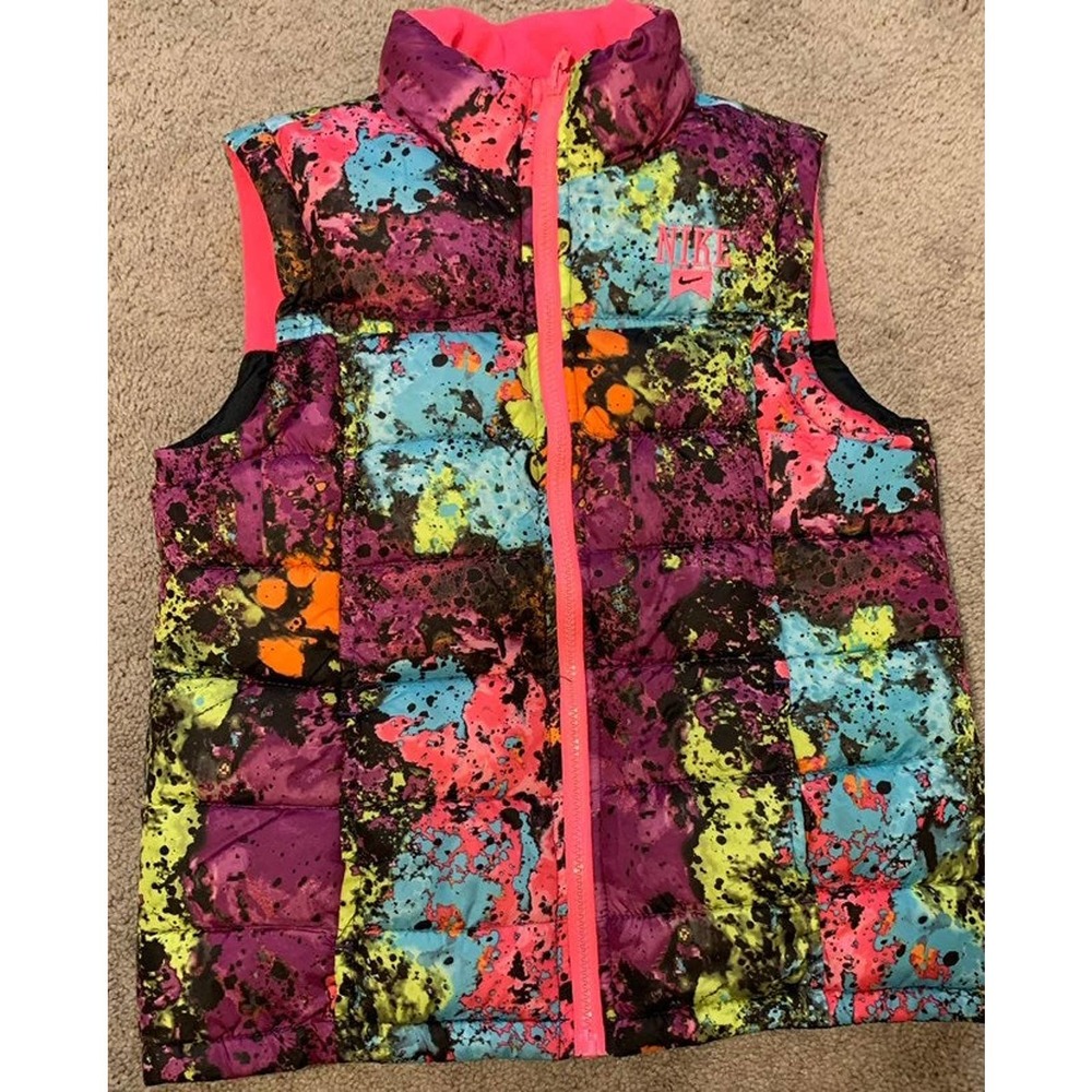 Youth Nike Paint Splatter Puffer Vest